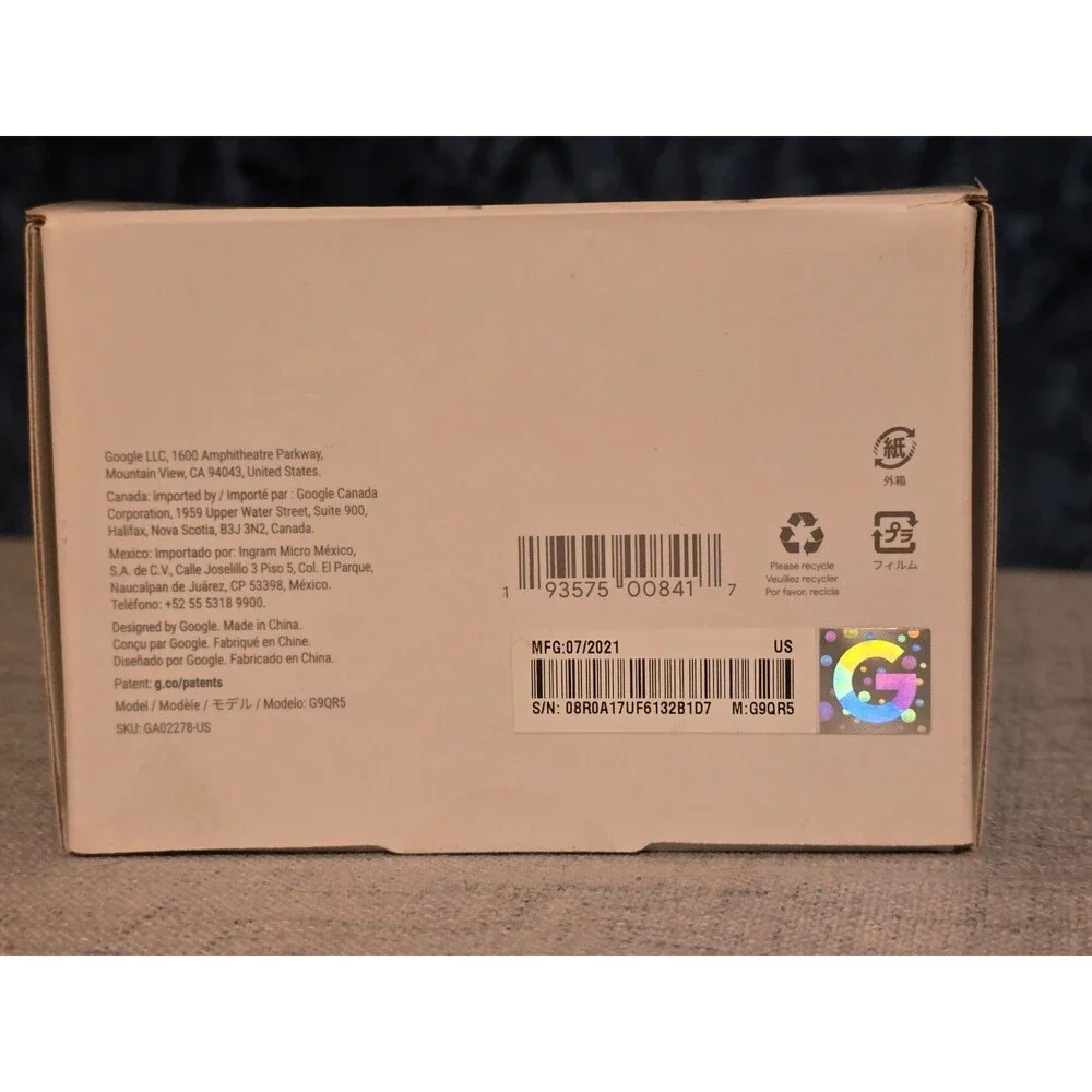 NIB Google 33 ft Weatherproof Cable for Nest Cam - White (GA02278-US) Not Used